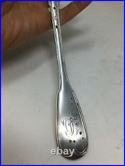 Cuillère a Ragoût Argent Massif Poinçon Vieillard Antique Silver Spoon 119 gr