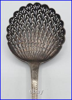 Cuillère à Saupoudrer (ARGENT Massif) rare poinçon VIEILLARD (1819 1838)