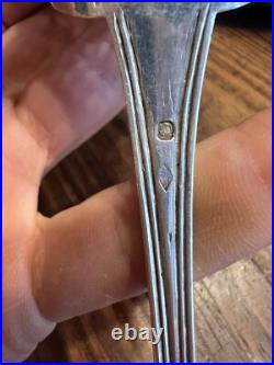 Cuillère a Saupoudrer Argent Massif & Poinçon Antique Silver Spoon N4