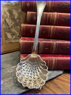 Cuillère a Saupoudrer Argent Massif & Poinçon Antique Silver Spoon N5