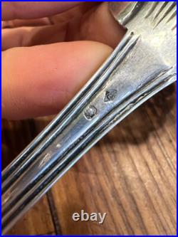 Cuillère a Saupoudrer Argent Massif & Poinçon Antique Silver Spoon N5
