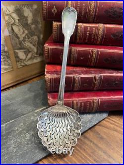 Cuillère a Saupoudrer Argent Massif & Poinçon Antique Silver Spoon N6