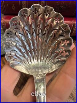 Cuillère a Saupoudrer Argent Massif & Poinçon Antique Silver Spoon N6