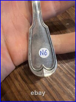 Cuillère a Saupoudrer Argent Massif & Poinçon Antique Silver Spoon N6