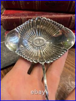 Cuillère a Saupoudrer Argent Massif & Poinçon Antique Silver Spoon N8