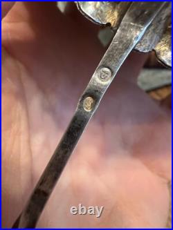 Cuillère a Saupoudrer Argent Massif & Poinçon Antique Silver Spoon N8