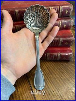 Cuillère a Saupoudrer Argent Massif & Poinçon Monogramme Silver Spoon