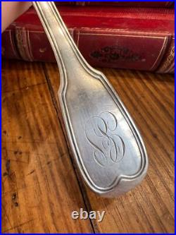 Cuillère a Saupoudrer Argent Massif & Poinçon Monogramme Silver Spoon
