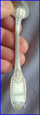 Cuillère à café en argent massif Style empire Poinçon Minerve + orfèvre