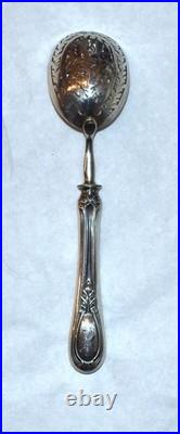 Cuillère à saupoudrer en argent massif poinçon minerve