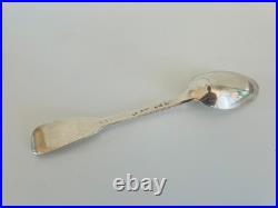 Cuillère à soupe en argent massif, poinçons des Fermiers Généraux, uniplat 69 gr
