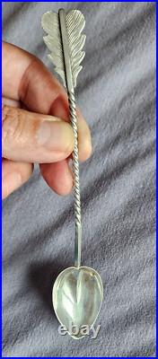 Cuillère à thé en argent massif poinçon Vieillard PARIS 1819-1838 Coeur & Plume