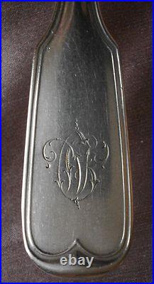 Cuillère argent massif XIXème à identifier Poinçon Tour + H. MEYER 60 Gr