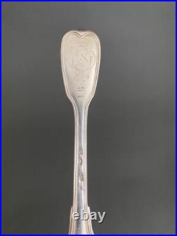 Cuillère en argent massif XVIIIe poinçons Fermiers Généraux H5470