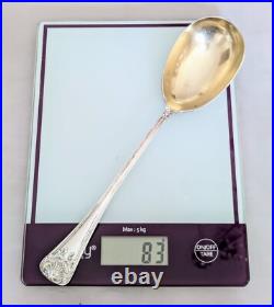 DEBAIN Cuillère à Crème Argent Massif Vermeil Poinçon Minerve