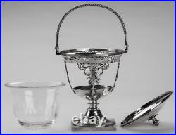 DRAGEOIR 18e POINÇON 1er COQ PARIS 1798 ARGENT MASSIF/CRISTAL DRAGEOIR