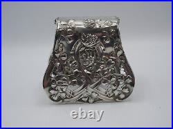 Debain Rare Pince A Asperges Argent Massif Poincon Minerve Art Nouveau Trefles