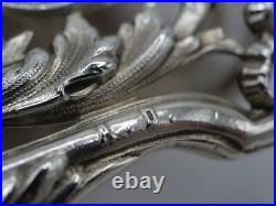 Debain Rare Pince A Asperges En Argent Massif Poincon Minerve Decor Louis XV