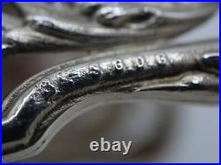 Debain Rare Pince A Asperges En Argent Massif Poincon Minerve Decor Louis XV