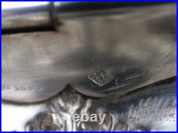 Debain Rare Pince A Asperges En Argent Massif Poincon Minerve Decor Louis XV