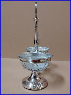 Double salière argent massif poinçon orfèvre Antoine Hience Paris (1809 1828)