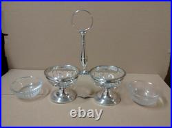 Double salière argent massif poinçon orfèvre Antoine Hience Paris (1809 1828)