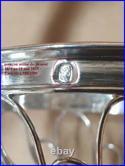 Double salière argent massif poinçon orfèvre Antoine Hience Paris (1809 1828)