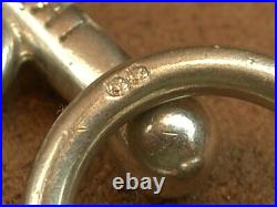 ENORME COLLIER EN ARGENT MASSIF MAILLE MARINE ORFEVRE MURAT POINCON MINEVRE 98g