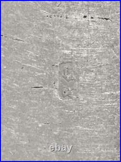 Écran de Lettré, ancien, ARGENT MASSIF, poinçonné au dos, dynastie Qing RARE