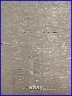 Écran de Lettré, ancien, ARGENT MASSIF, poinçonné au dos, dynastie Qing RARE