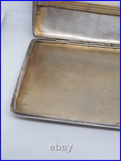 Etui Ou Porte Cigarette Argent Massif Poincon Minerve Bel Etat D'usage 125 Gr
