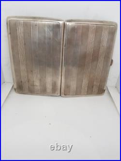 Etui Ou Porte Cigarette Argent Massif Poincon Minerve Bel Etat D'usage 125 Gr