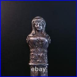 Etui à aiguilles Argent buste de femme romaine Poinçon tête de lièvre vers 1820