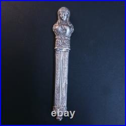 Etui à aiguilles Argent buste de femme romaine Poinçon tête de lièvre vers 1820