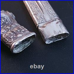 Etui à aiguilles Argent buste de femme romaine Poinçon tête de lièvre vers 1820