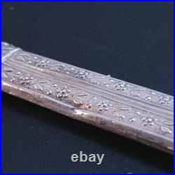 Etui à aiguilles Argent buste de femme romaine Poinçon tête de lièvre vers 1820