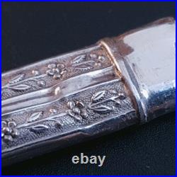 Etui à aiguilles Argent buste de femme romaine Poinçon tête de lièvre vers 1820