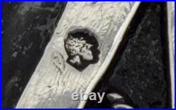 Exceptionnel Broche En argent Massif poinçonné Calligraphie Allah Étoile Luxe