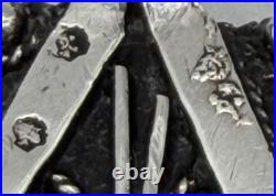 Exceptionnel Broche En argent Massif poinçonné Calligraphie Allah Étoile Luxe