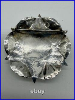 Exceptionnel Broche En argent Massif poinçonné Calligraphie Allah Étoile Luxe