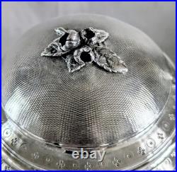 FRAY FILS Sucrier Argent Massif Et Vermeil Poinçon Minerve 19 ème Siècle