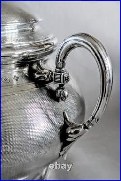 FRAY FILS Sucrier Argent Massif Et Vermeil Poinçon Minerve 19 ème Siècle