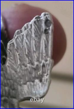 Figurine Coq En Argent Massif Poinçon 19ÈME