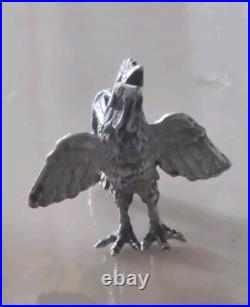 Figurine Coq En Argent Massif Poinçon 19ÈME