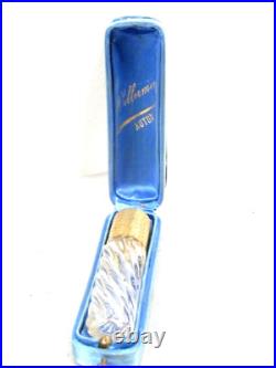 Flacon A Sel Cristal Vermeil Or Argent Massif Poinçon Sanglier