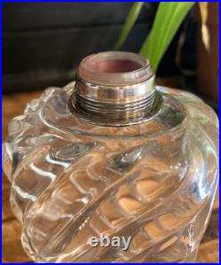 Flacon de parfum en cristal et en argent massif poinçon 1840/1889 victorien