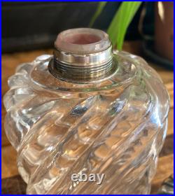 Flacon de parfum en cristal et en argent massif poinçon 1840/1889 victorien