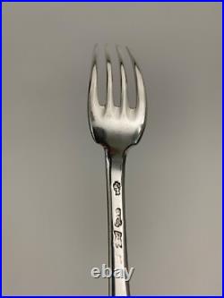 Fourchette en argent XVIIIe poinçon fermiers généraux monogramme NM H5536