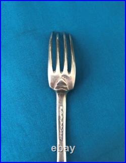 Fourchette en argent massif XVIII 18 eme Espagne Poinçon BAR ATET silver Plata