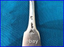 Fourchette en argent massif XVIII 18 eme Espagne Poinçon BAR ATET silver Plata